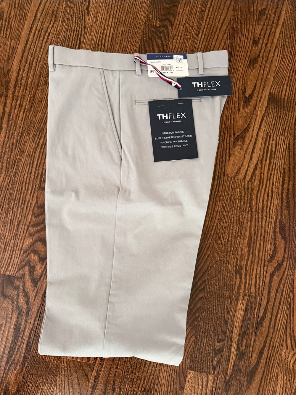 Tommy Hilfiger Men’s Stretch Chino Pants - Light Gray